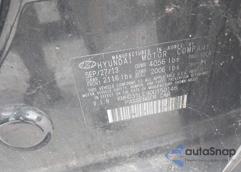 2013 Hyundai Elantra Gt from USA, damaged, VIN KMHD35LE9DU150146